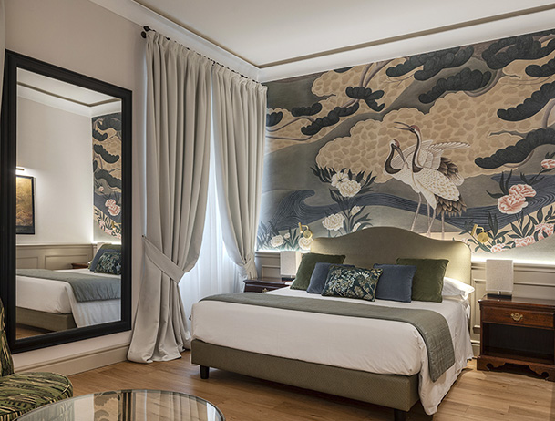 fotografia di una camera di albergo